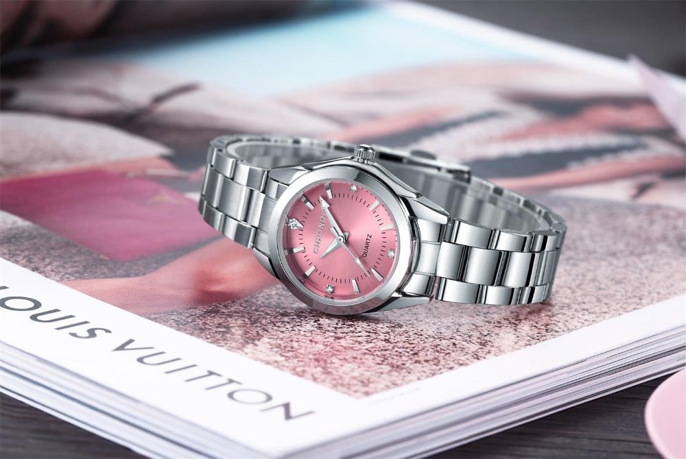 Montre - Bracelet Femme Élégante Luxe - Acier Inoxydable Quartz Cadeau - FoytiShop