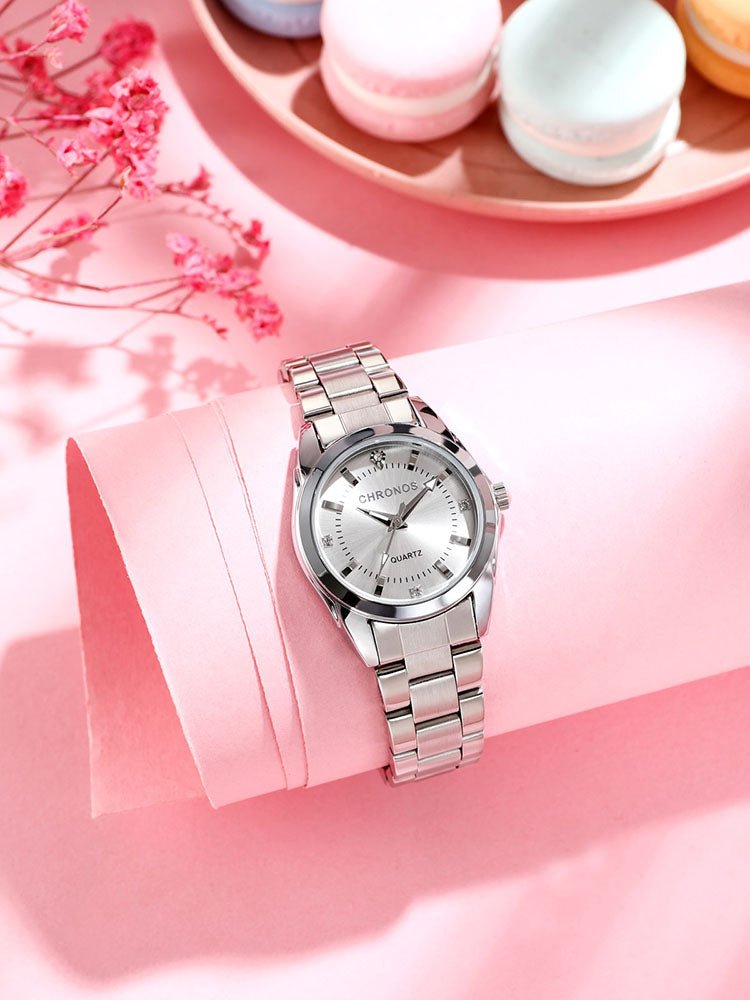 Montre - Bracelet Femme Élégante Luxe - Acier Inoxydable Quartz Cadeau - FoytiShop