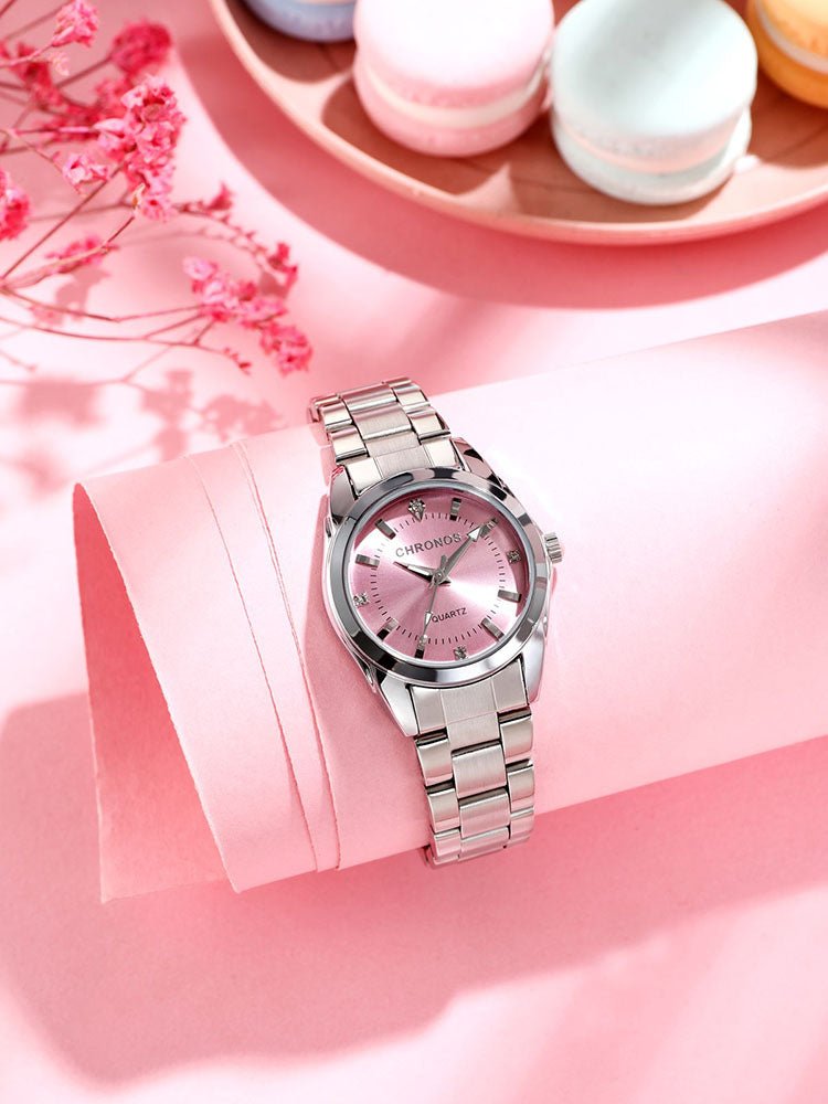 Montre - Bracelet Femme Élégante Luxe - Acier Inoxydable Quartz Cadeau - FoytiShop