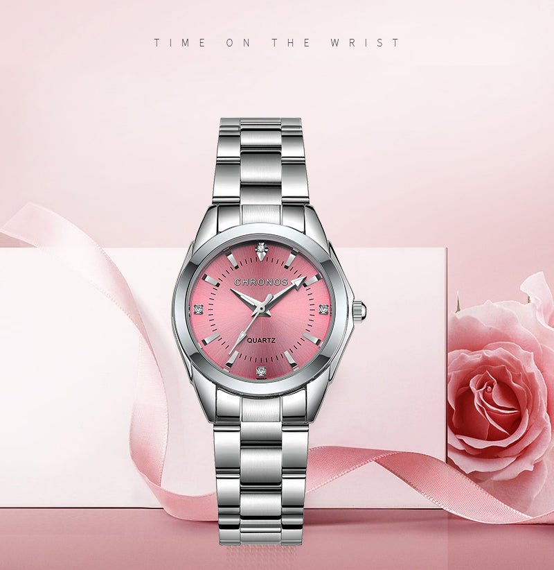 Montre - Bracelet Femme Élégante Luxe - Acier Inoxydable Quartz Cadeau - FoytiShop