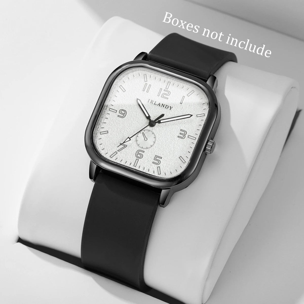 Montre Carrée Quartz Sport Unisexe - Bracelet Silicone Décontracté - FoytiShop