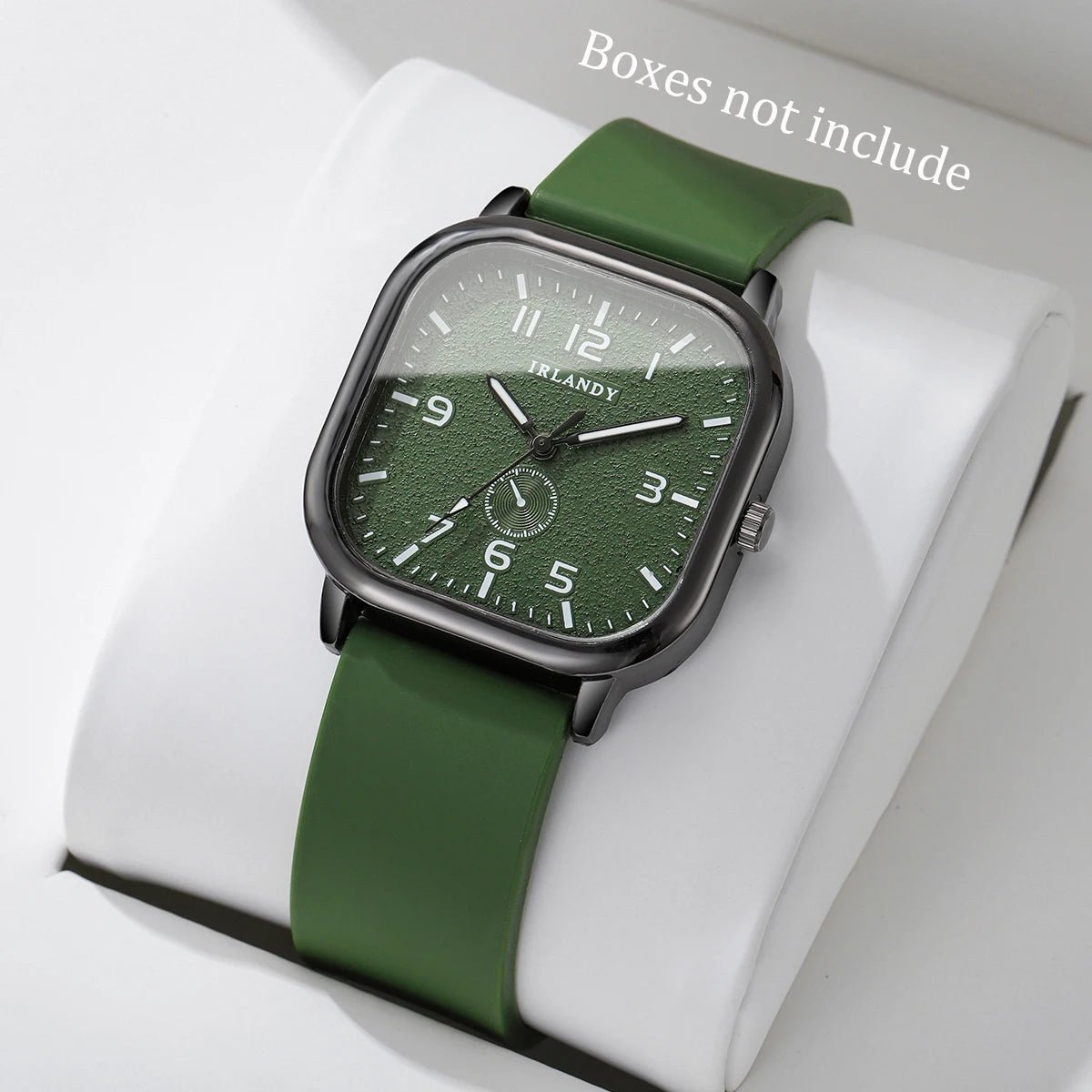 Montre Carrée Quartz Sport Unisexe - Bracelet Silicone Décontracté - FoytiShop
