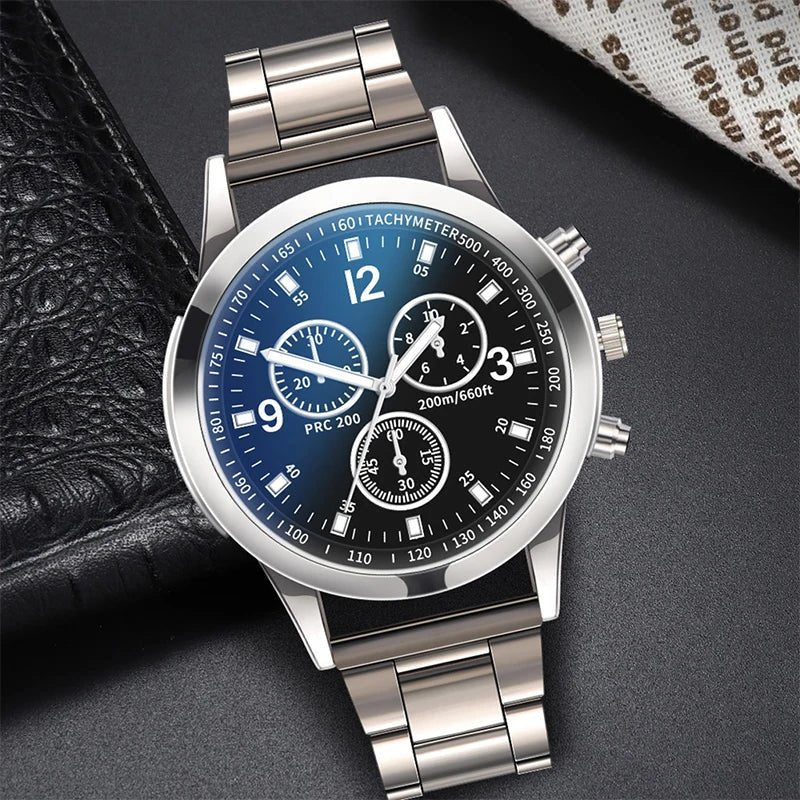 Montre d'Affaires Homme Quartz Bracelet Acier - Style Mode (1/2 pcs) - FoytiShop