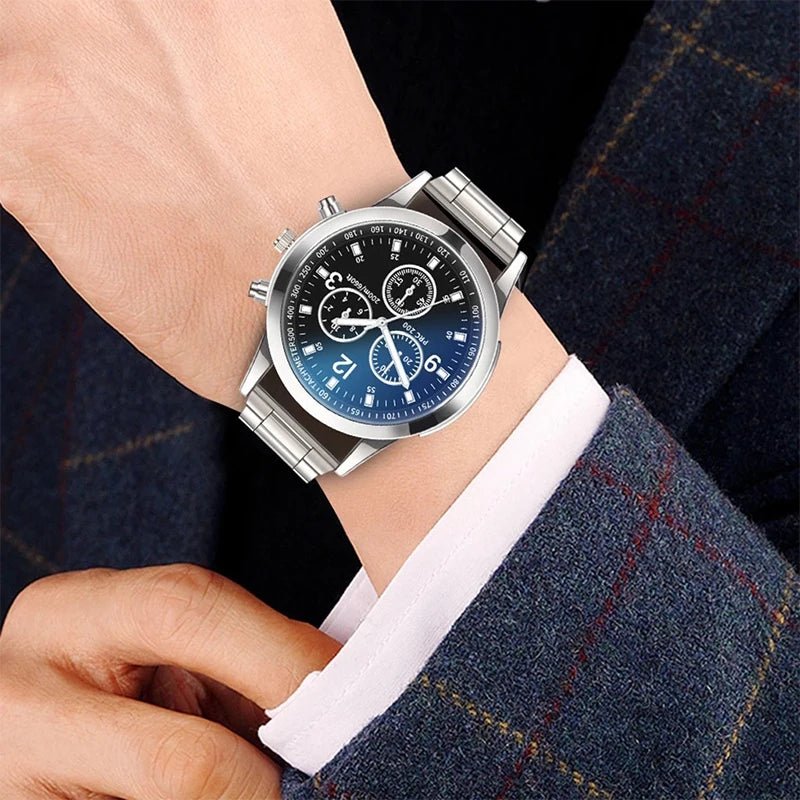 Montre d'Affaires Homme Quartz Bracelet Acier - Style Mode (1/2 pcs) - FoytiShop