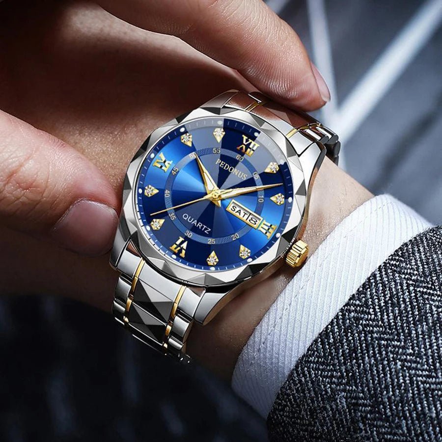 Montre Étanche Luxe Homme Date Calendrier - Quartz Business Mode - FoytiShop