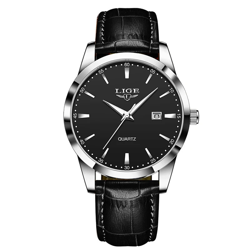 Montre haut de gamme de luxe militaire Montre à Quartz pour hommes mode cuir étanche sport chronographe - FoytiShop