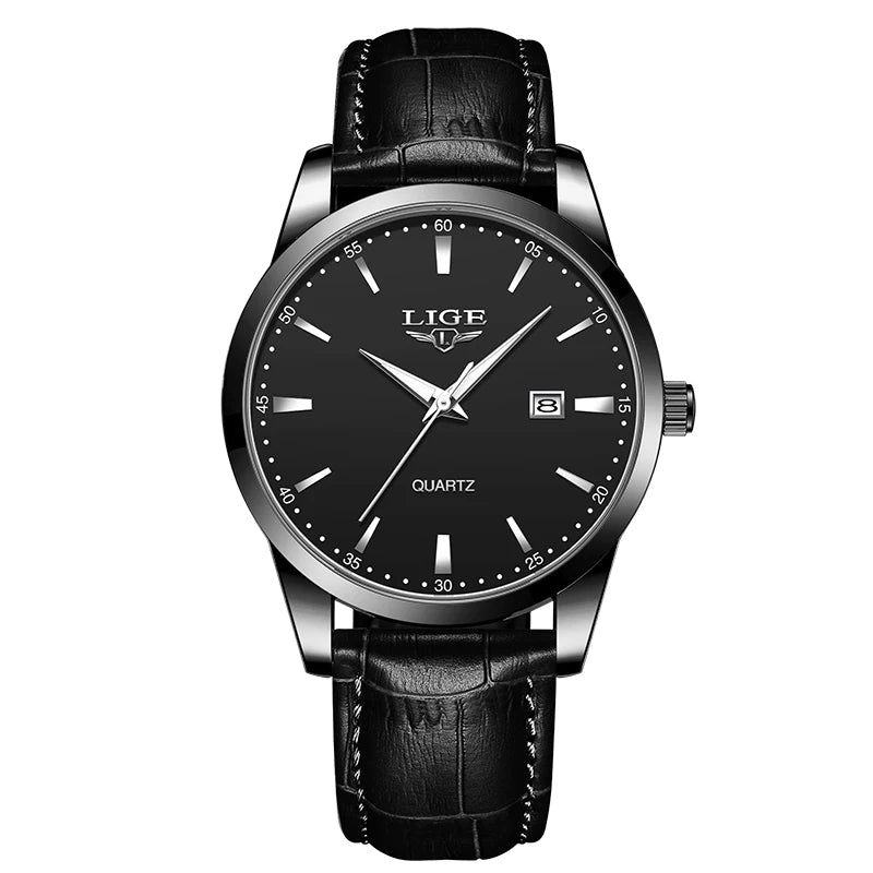 Montre haut de gamme de luxe militaire Montre à Quartz pour hommes mode cuir étanche sport chronographe - FoytiShop