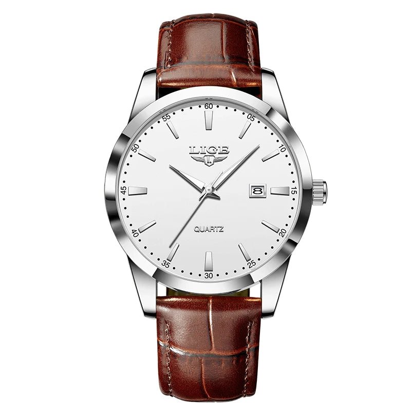 Montre haut de gamme de luxe militaire Montre à Quartz pour hommes mode cuir étanche sport chronographe - FoytiShop