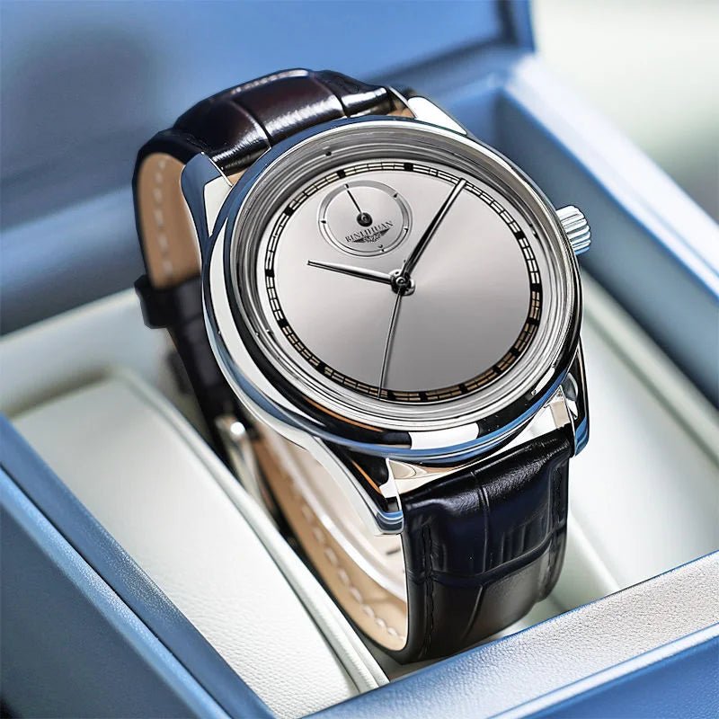 Montre Homme Cuir Noir Étanche - Quartz Analogique - FoytiShop