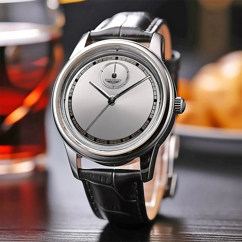 Montre Homme Cuir Noir Étanche - Quartz Analogique - FoytiShop