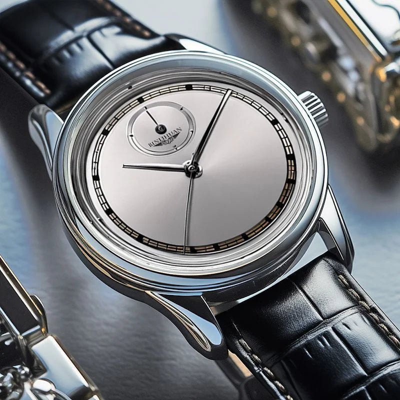 Montre Homme Cuir Noir Étanche - Quartz Analogique - FoytiShop