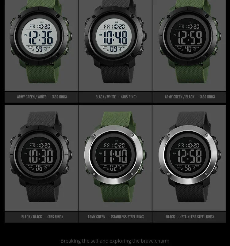 Montre hommes réveil mode Montre numérique - FoytiShop