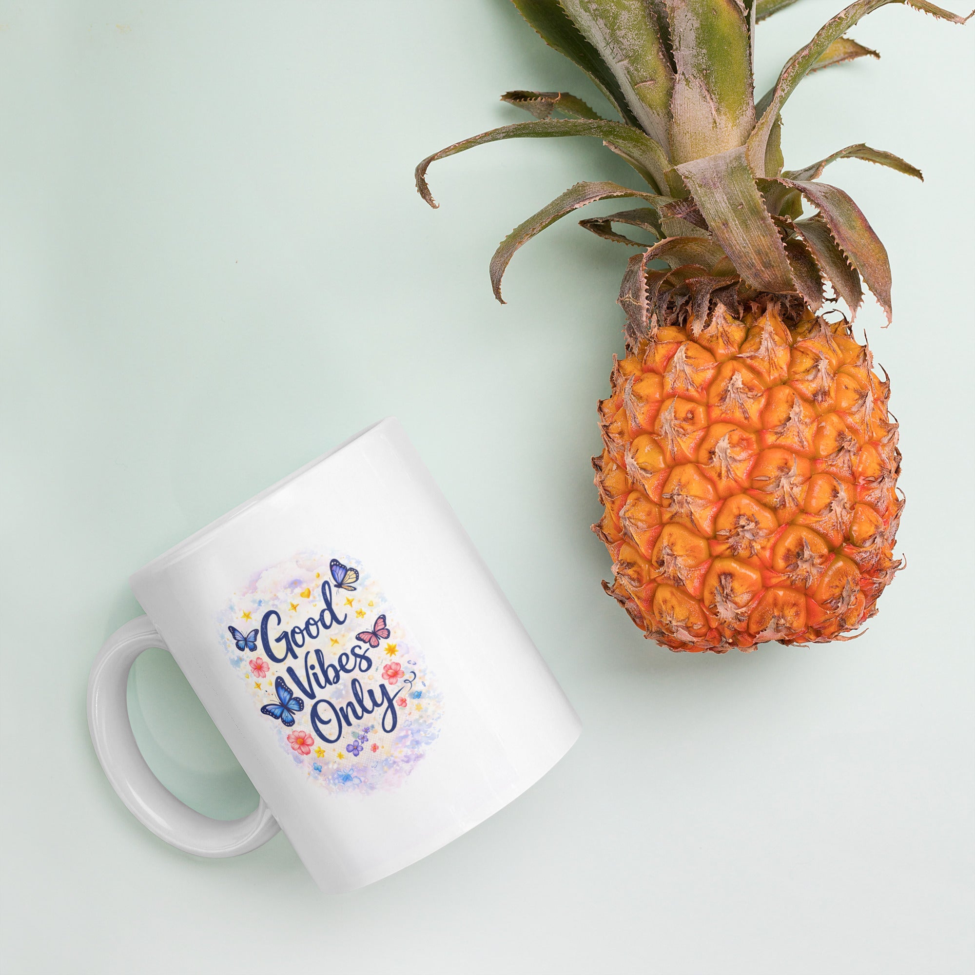 Mug Blanc Brillant en Céramique Premium - FoytiShop
