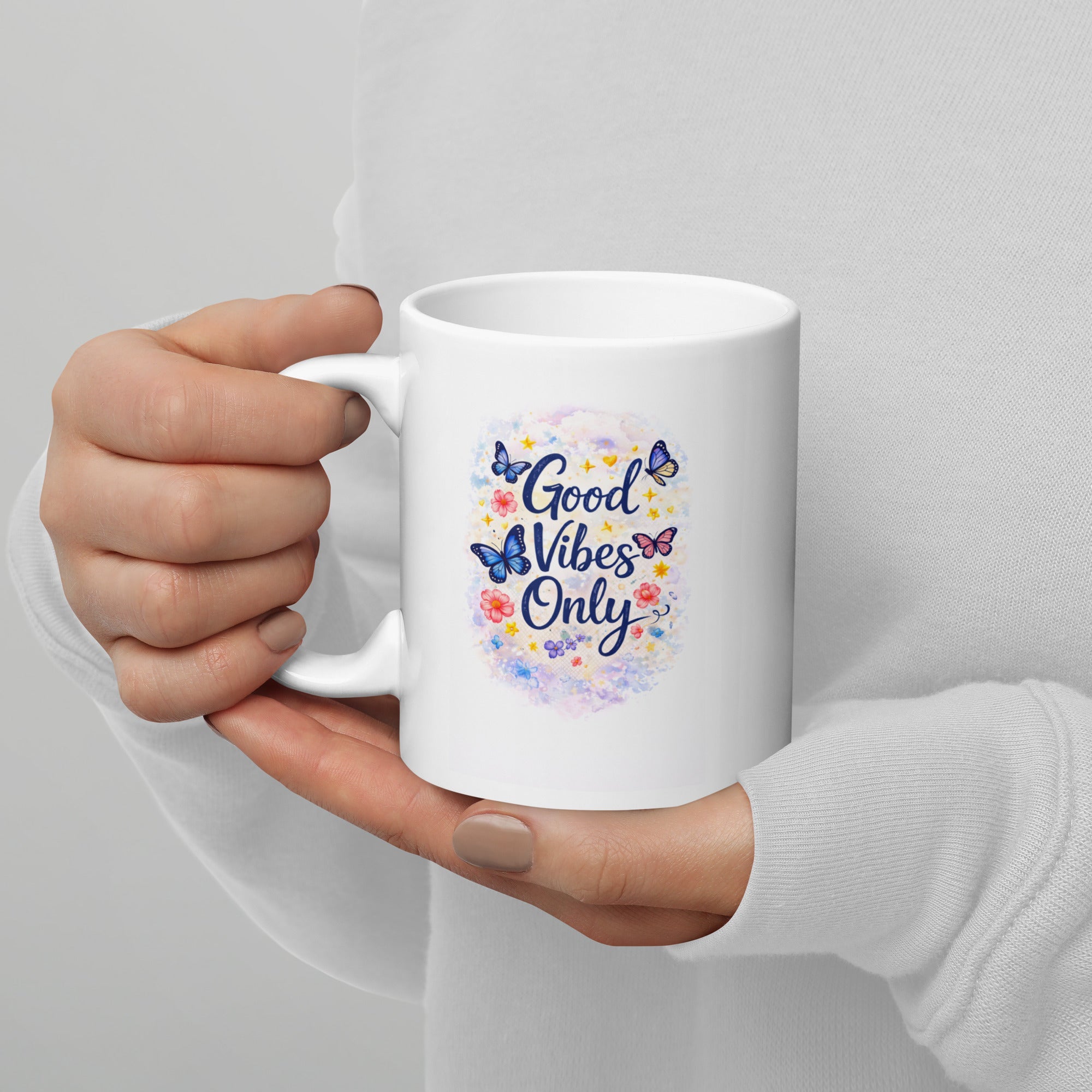 Mug Blanc Brillant en Céramique Premium - FoytiShop