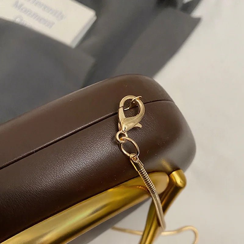 Nouvelle pochette poignée en métal Design sac de soirée boîte ronde - FoytiShop