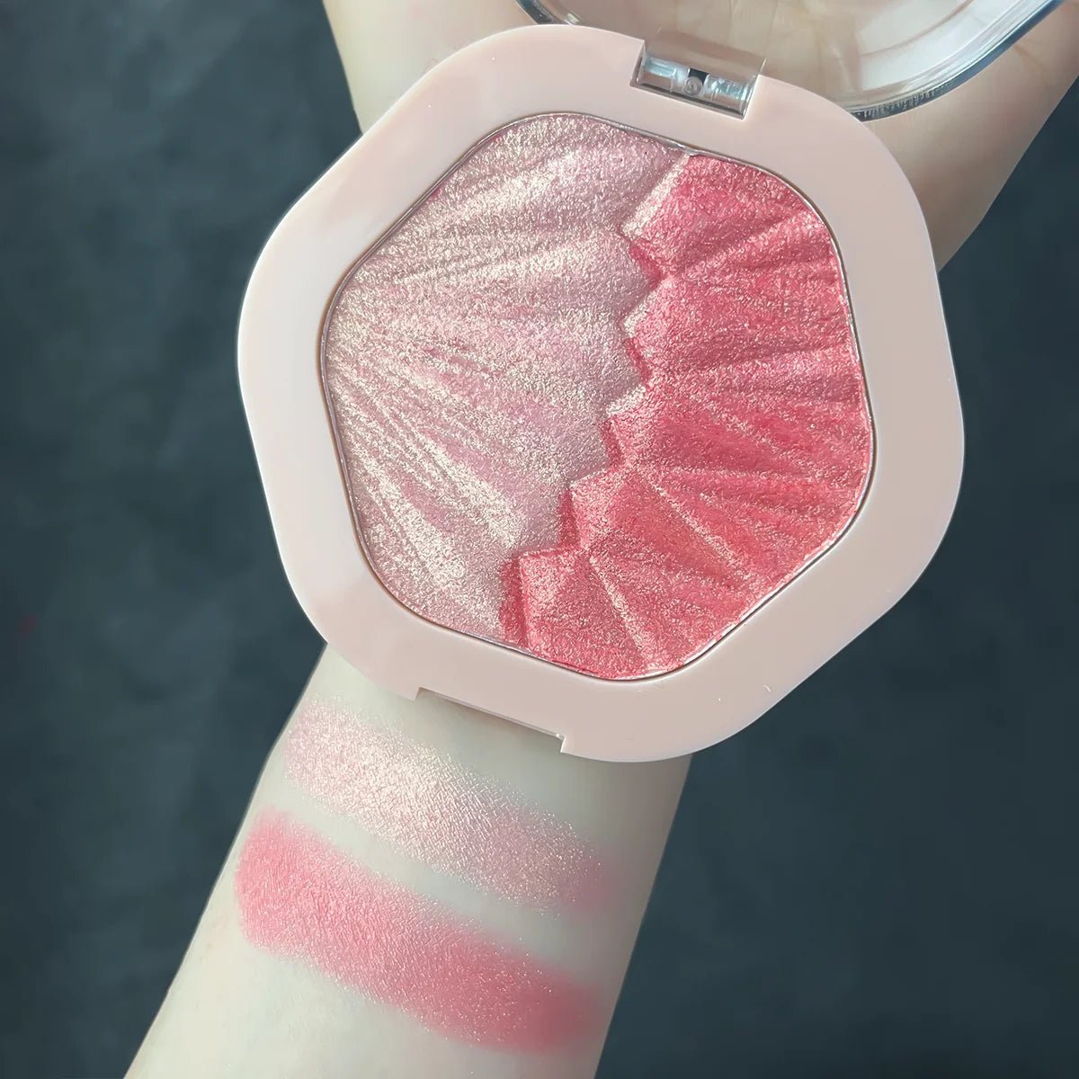 Palette blush & contour crème 2 en 1 – Scintillant, longue tenue - FoytiShop