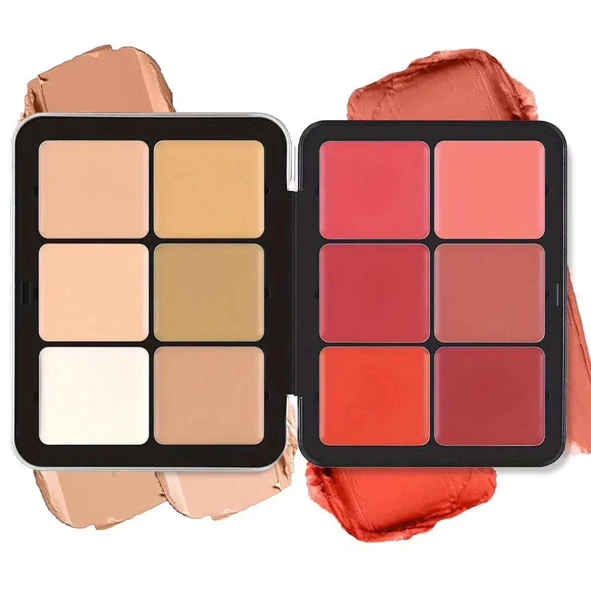 Palette correcteur, blush & contour 12 couleurs – Mat & surbrillance - FoytiShop