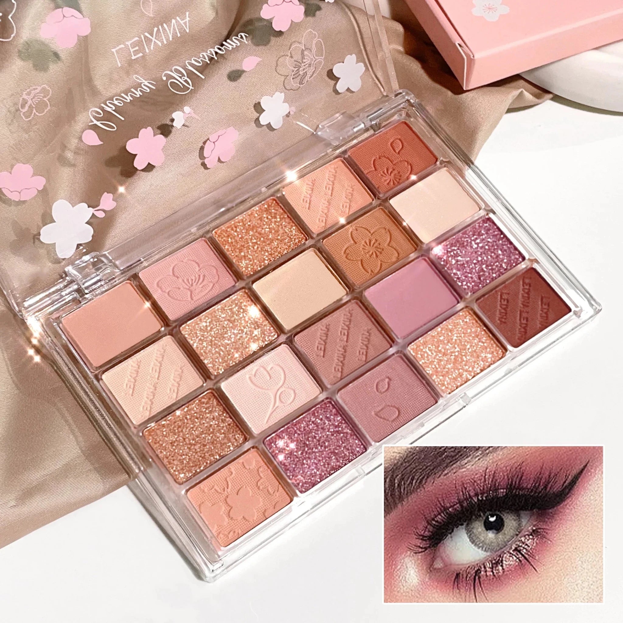 Palette fards à paupières 20 couleurs – Brillant & mat, longue durée - FoytiShop