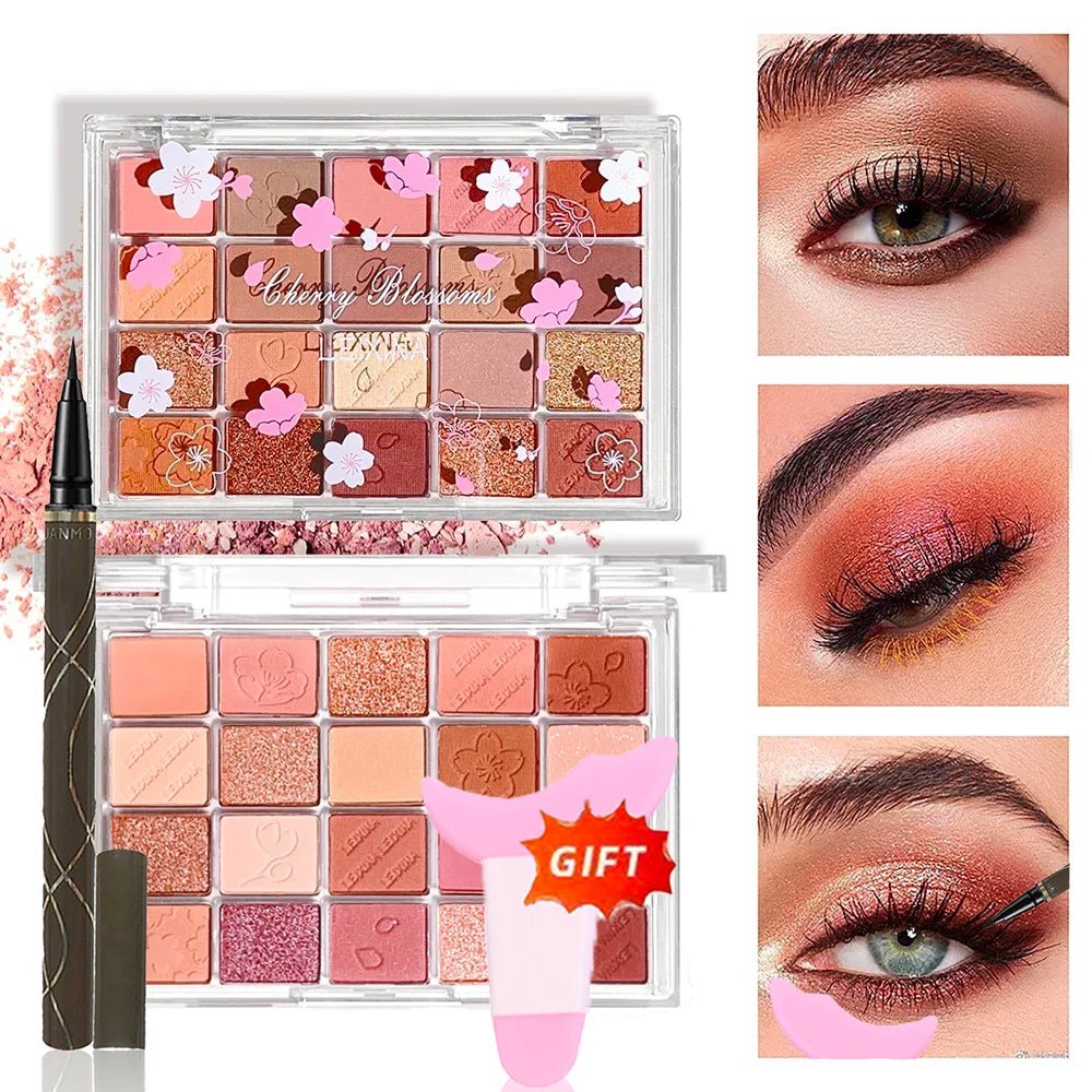 Palette fards à paupières 20 couleurs – Brillant & mat, longue durée - FoytiShop