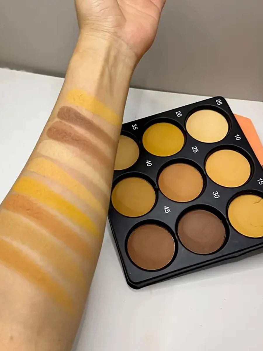 Palette fond de teint bronze 9 couleurs – Contour, correcteur & mat - FoytiShop