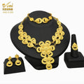 Parure Dorée Nuit Élégante — Collier & Boucles - FoytiShop