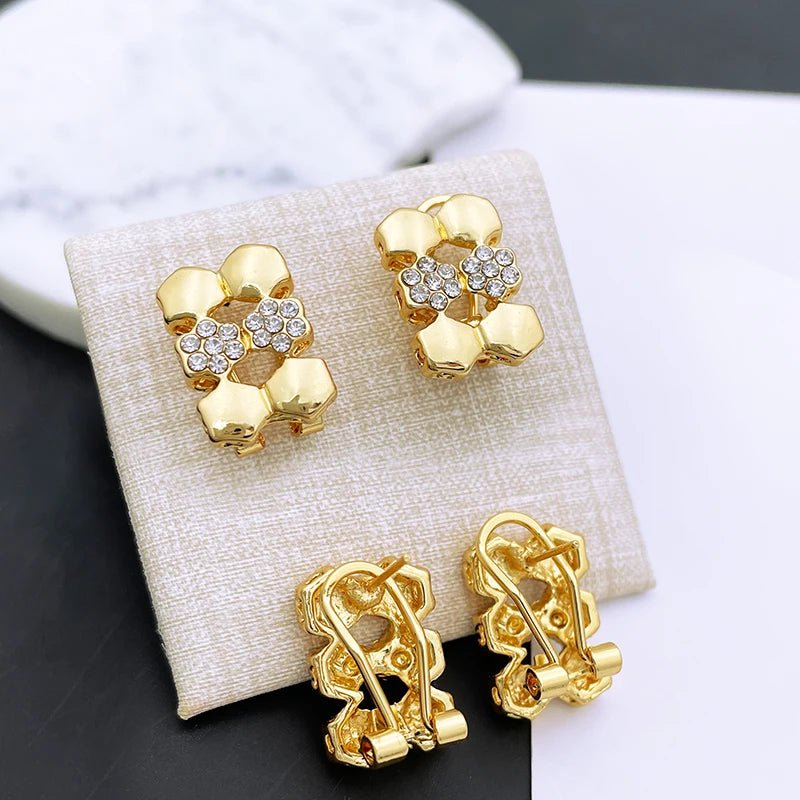 Parure Dorée Royale — Collier & Boucles Prestige - FoytiShop