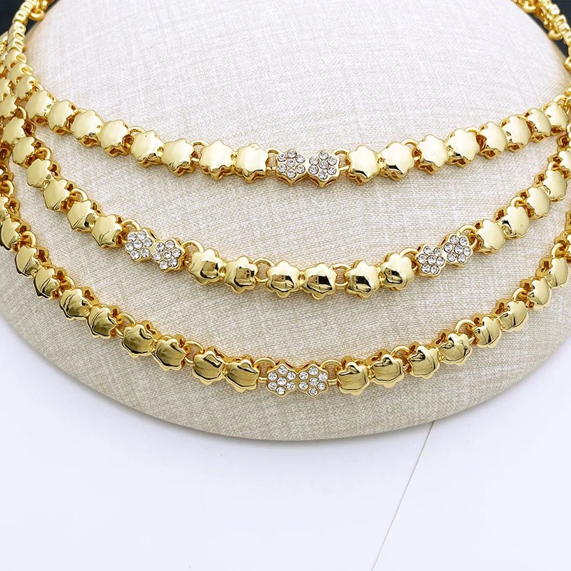 Parure Dorée Royale — Collier & Boucles Prestige - FoytiShop