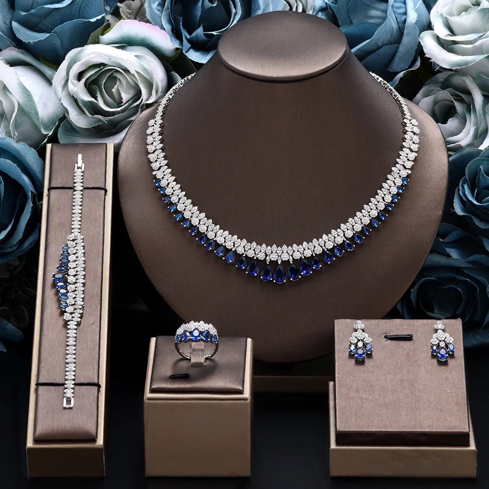 Parure Élégance Royale — Collier & Boucles d’Oreilles - FoytiShop