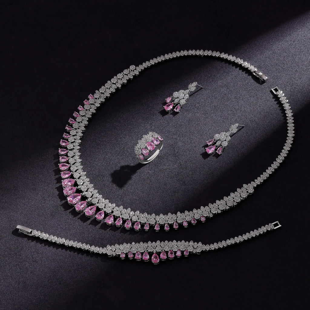 Parure Élégance Royale — Collier & Boucles d’Oreilles - FoytiShop