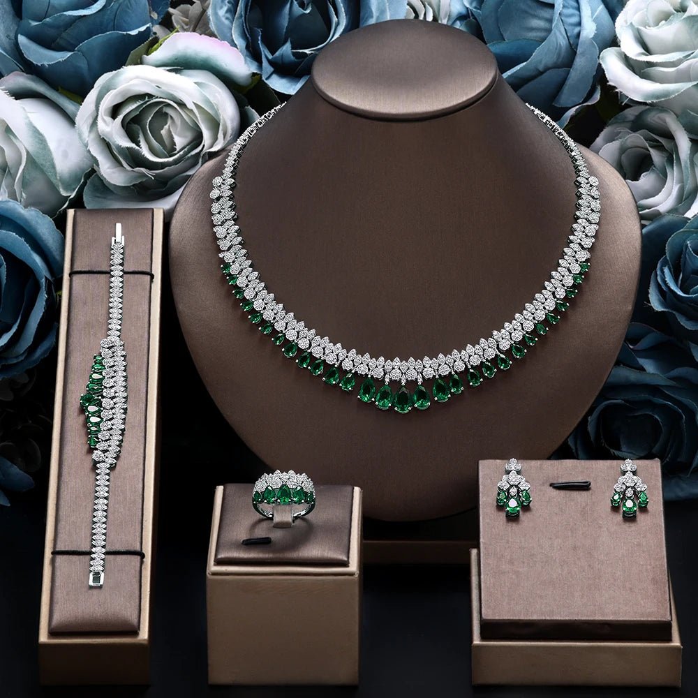 Parure Élégance Royale — Collier & Boucles d’Oreilles - FoytiShop
