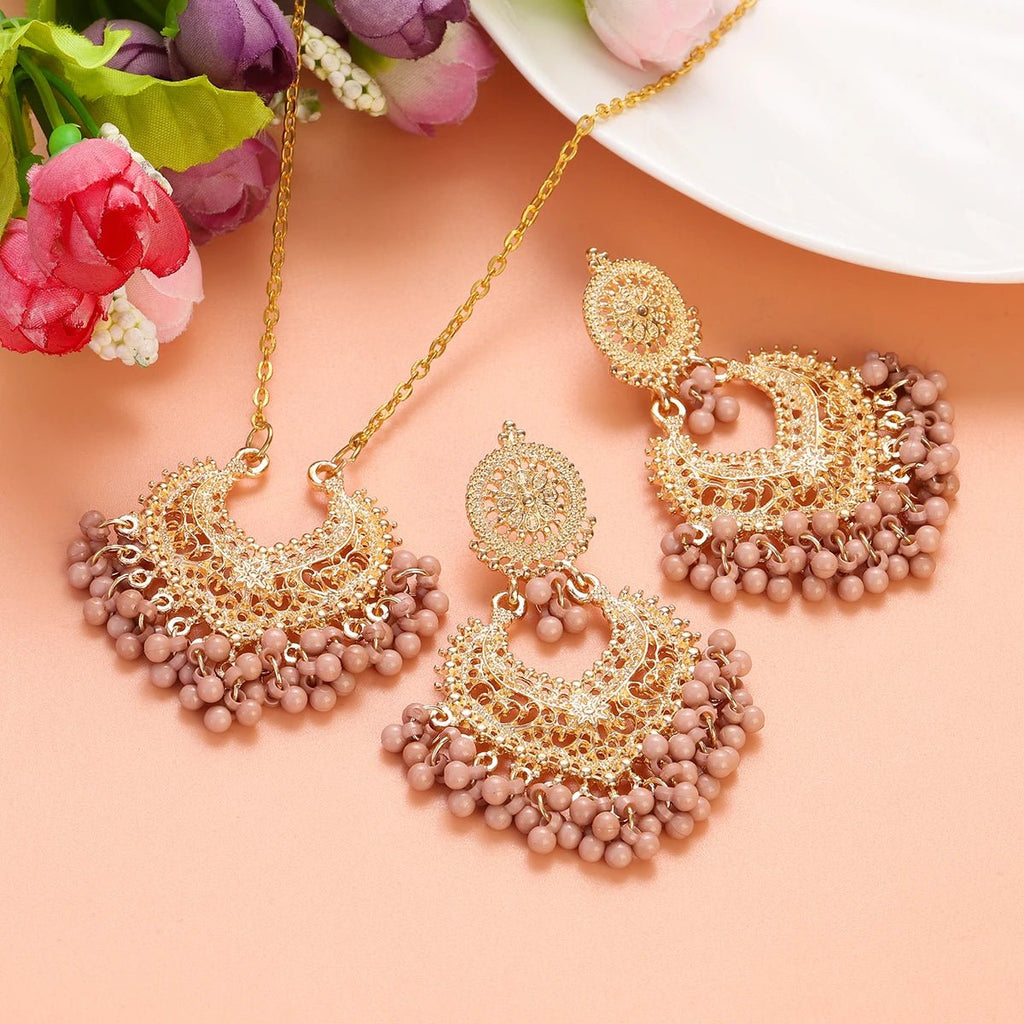 Parure Fleur Dorée — Collier & Boucles Délicates - FoytiShop