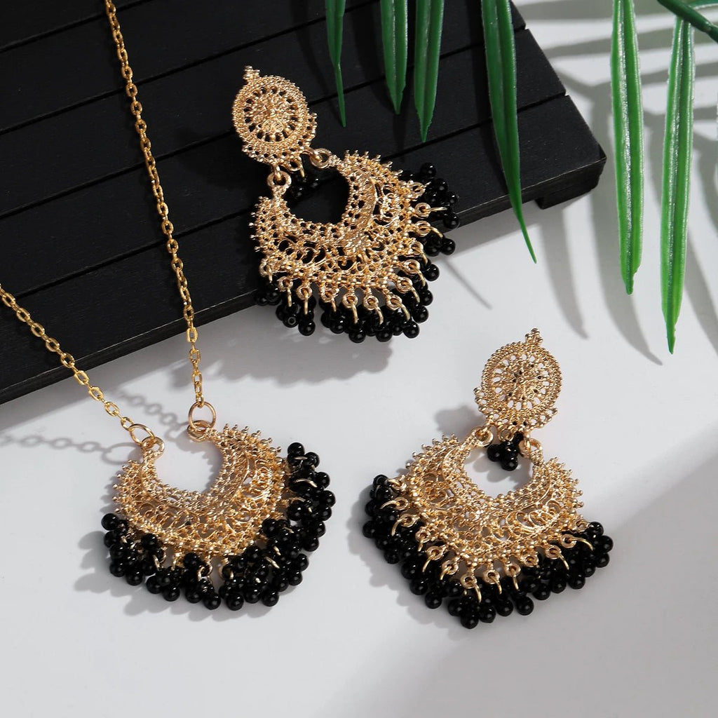Parure Fleur Dorée — Collier & Boucles Délicates - FoytiShop