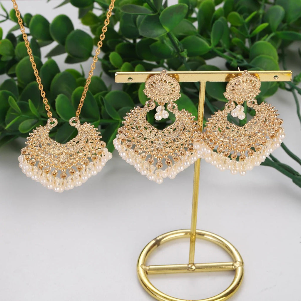 Parure Fleur Dorée — Collier & Boucles Délicates - FoytiShop