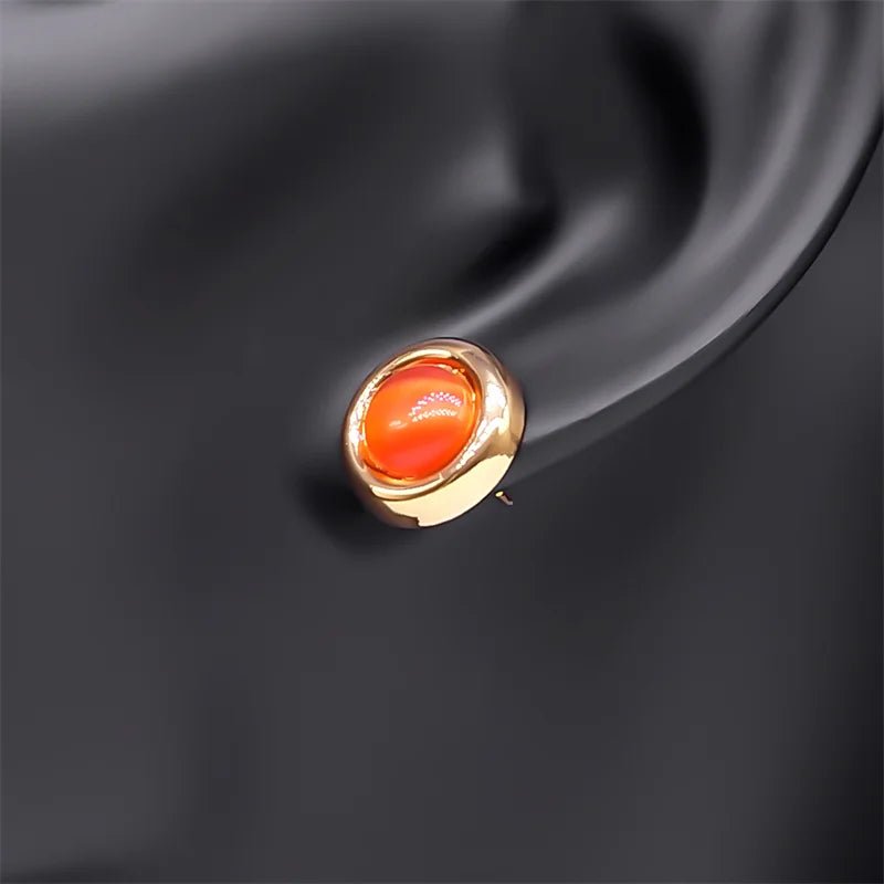 Parure Pierre Rouge — Collier & Boucles Élégance - FoytiShop