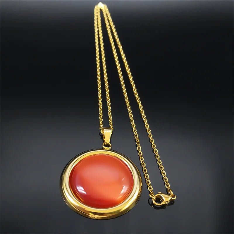 Parure Pierre Rouge — Collier & Boucles Élégance - FoytiShop