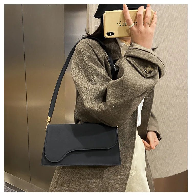 Petit Sac Carré Rétro Styliste - Sac Sous Les Bras Bandoulière Femme - FoytiShop