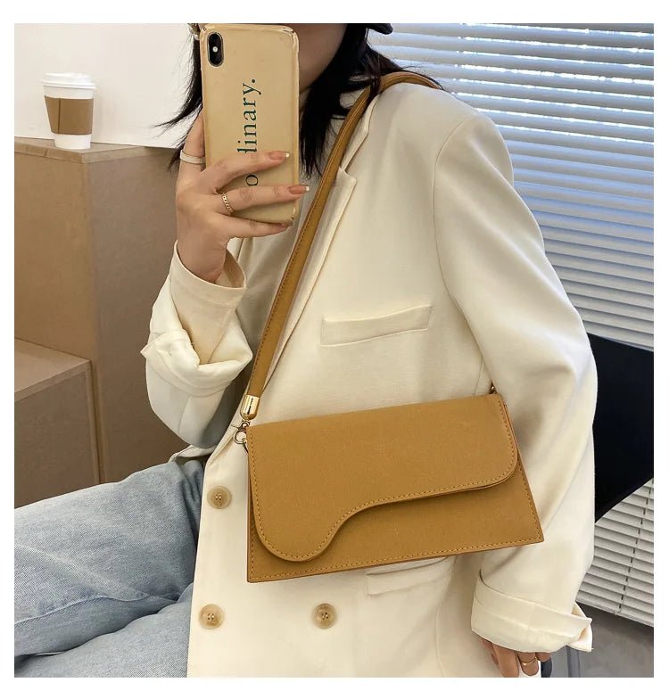 Petit Sac Carré Rétro Styliste - Sac Sous Les Bras Bandoulière Femme - FoytiShop