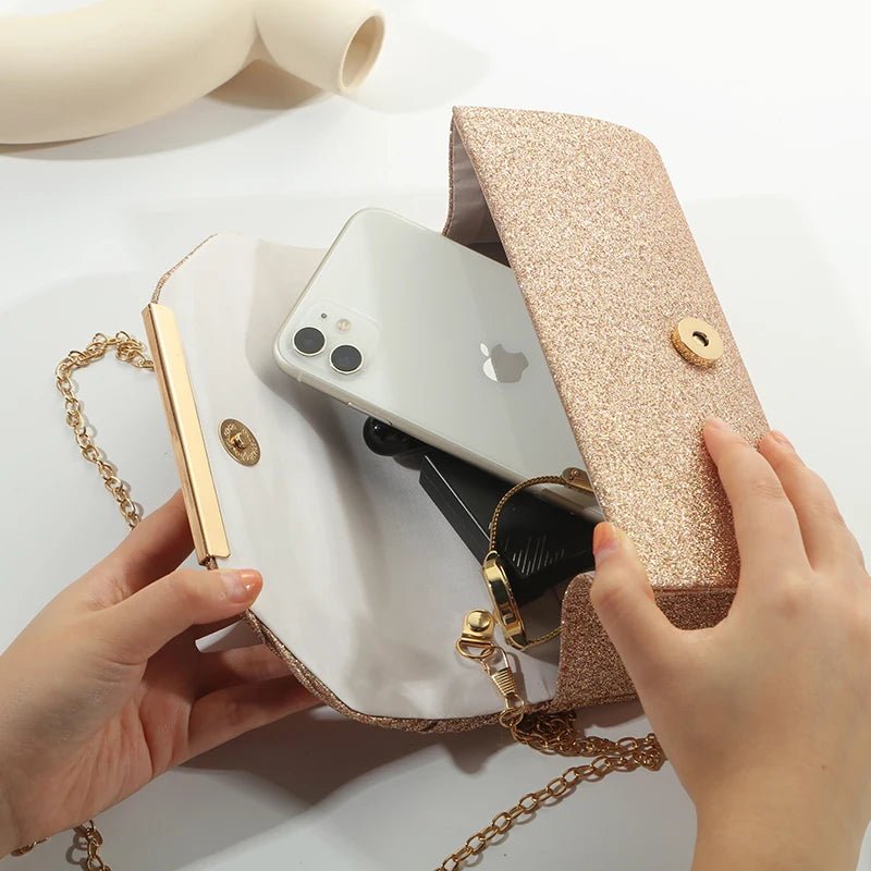 Pochette Élégante À Chaîne - Sac Soirée Dîner Femme - FoytiShop