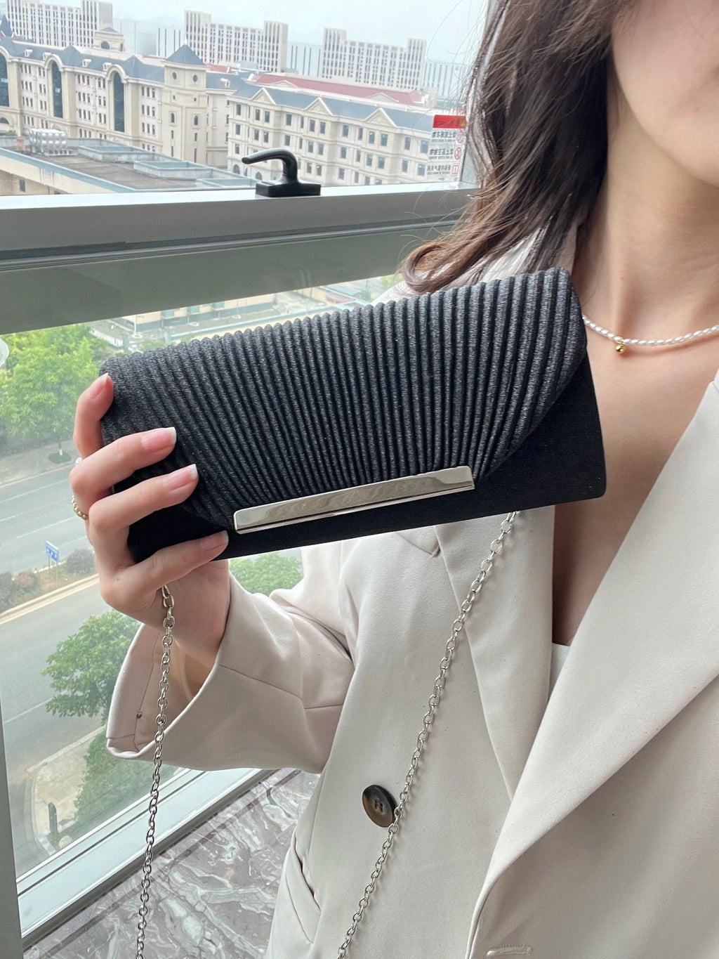 Pochette Élégante À Chaîne - Sac Soirée Dîner Femme - FoytiShop