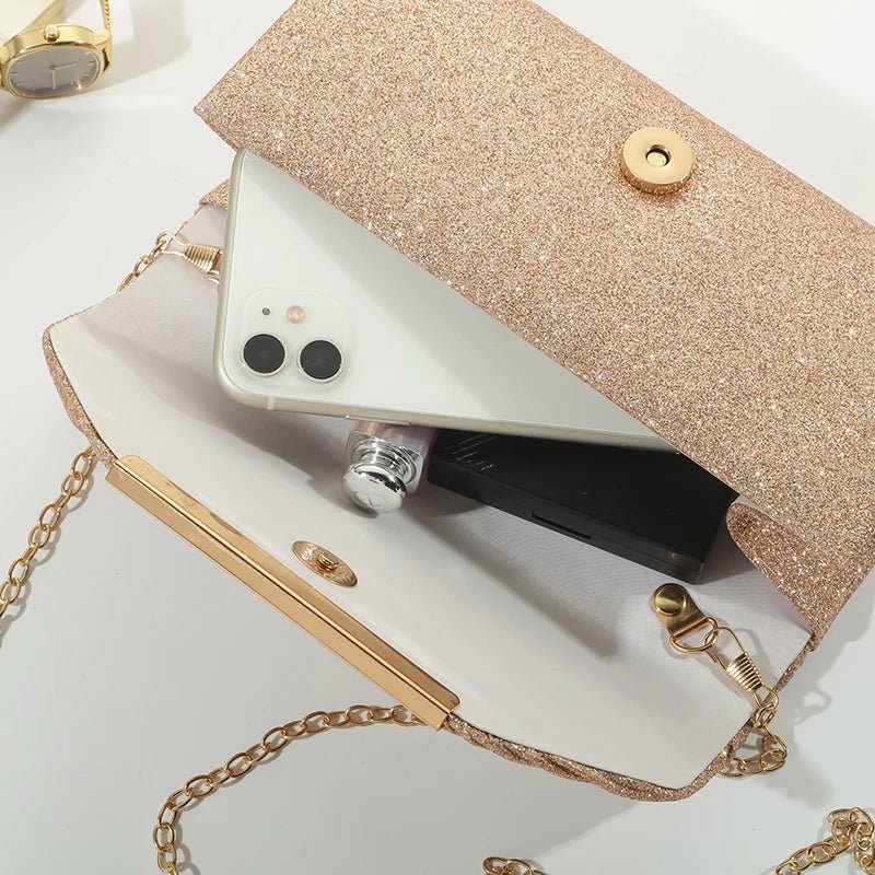 Pochette Élégante À Chaîne - Sac Soirée Dîner Femme - FoytiShop
