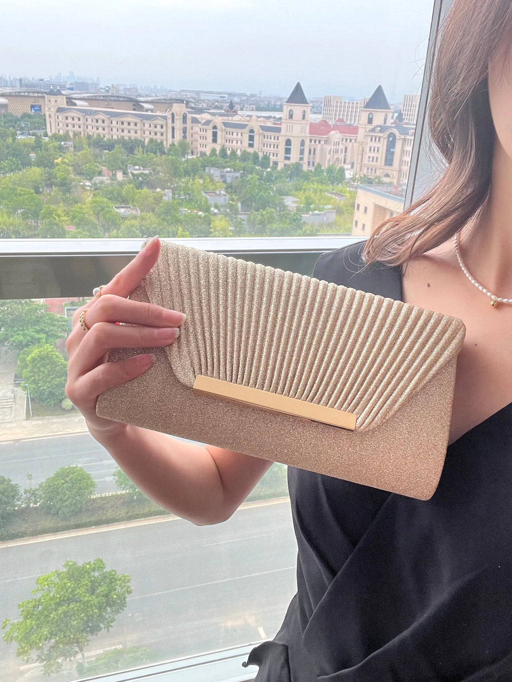 Pochette Élégante À Chaîne - Sac Soirée Dîner Femme - FoytiShop