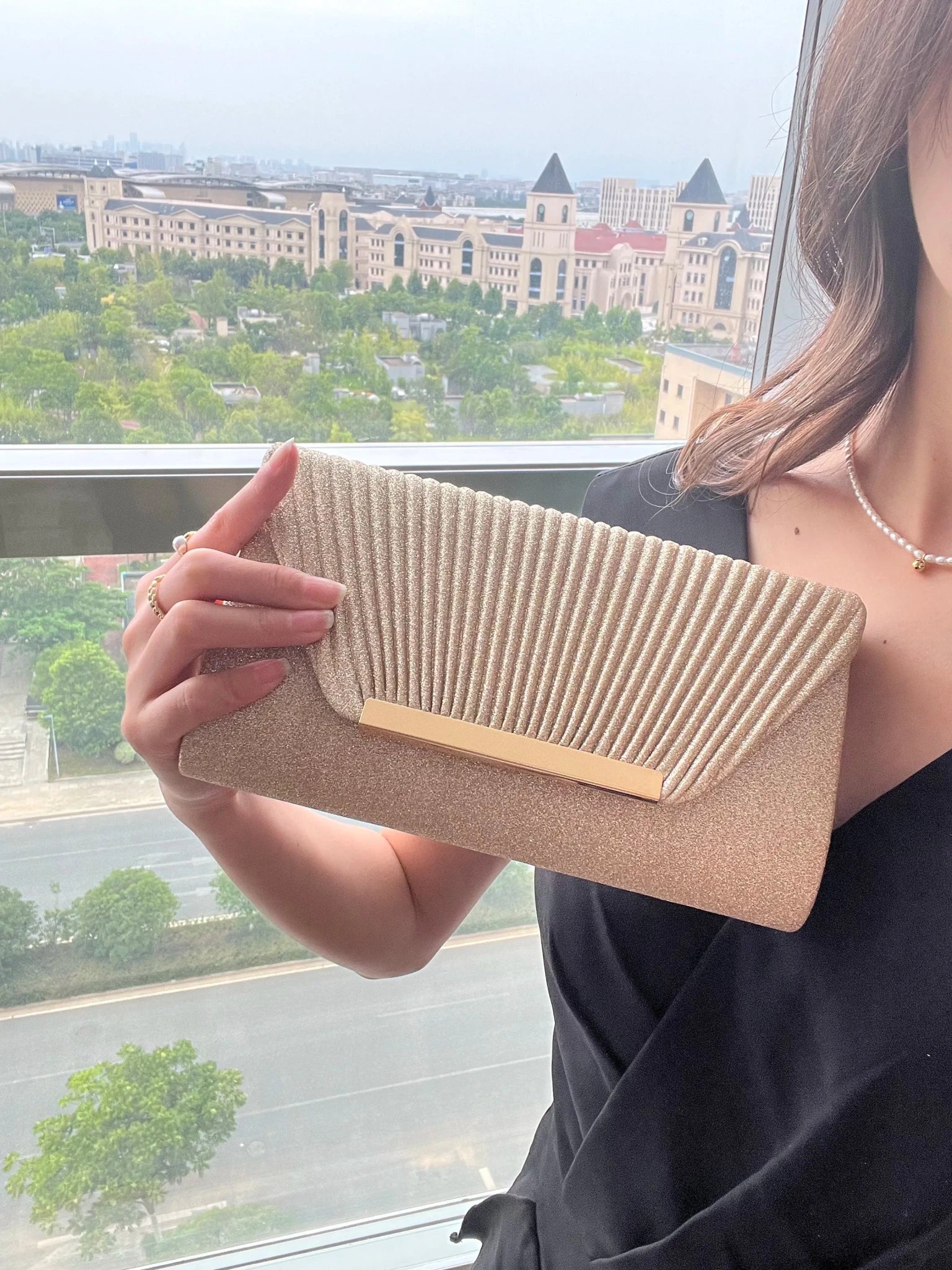 Pochette Élégante À Chaîne - Sac Soirée Dîner Femme - FoytiShop