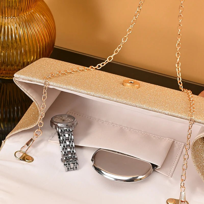 Pochette Élégante À Chaîne - Sac Soirée Dîner Femme - FoytiShop