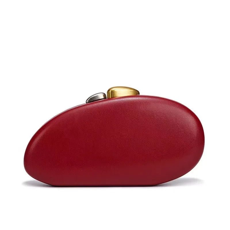 Pochette en forme de coquille de styliste avec chaîne de fermeture métallique - FoytiShop