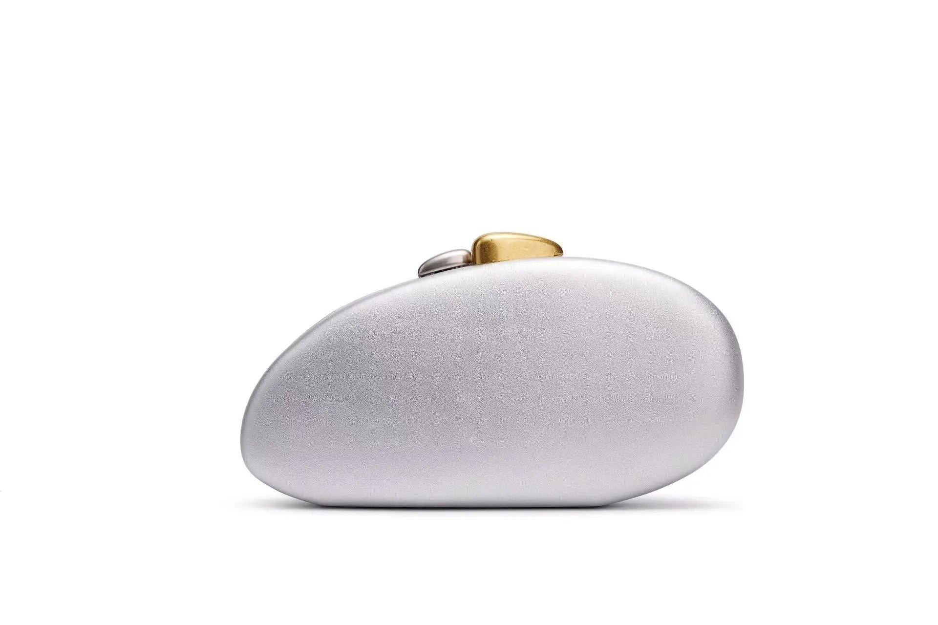 Pochette en forme de coquille de styliste avec chaîne de fermeture métallique - FoytiShop