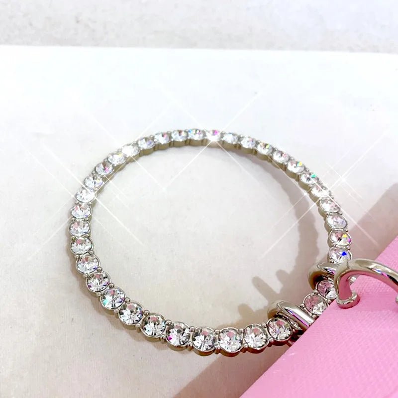 Pochette Luxe Design Strass - Poignée Cuir PU - FoytiShop