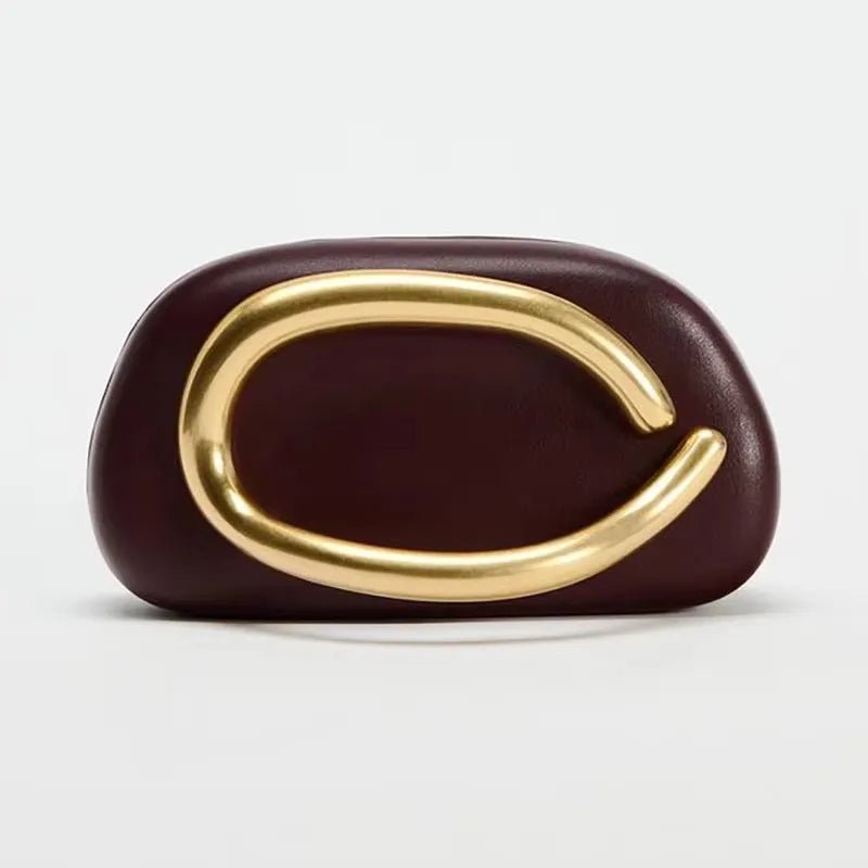 pochette pour femmes Boîte de fermeture en métal doré - FoytiShop