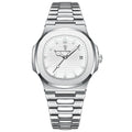 POEDAGAR Montre Homme Carrée Luxe Acier - Quartz Lumineux Étanche - FoytiShop