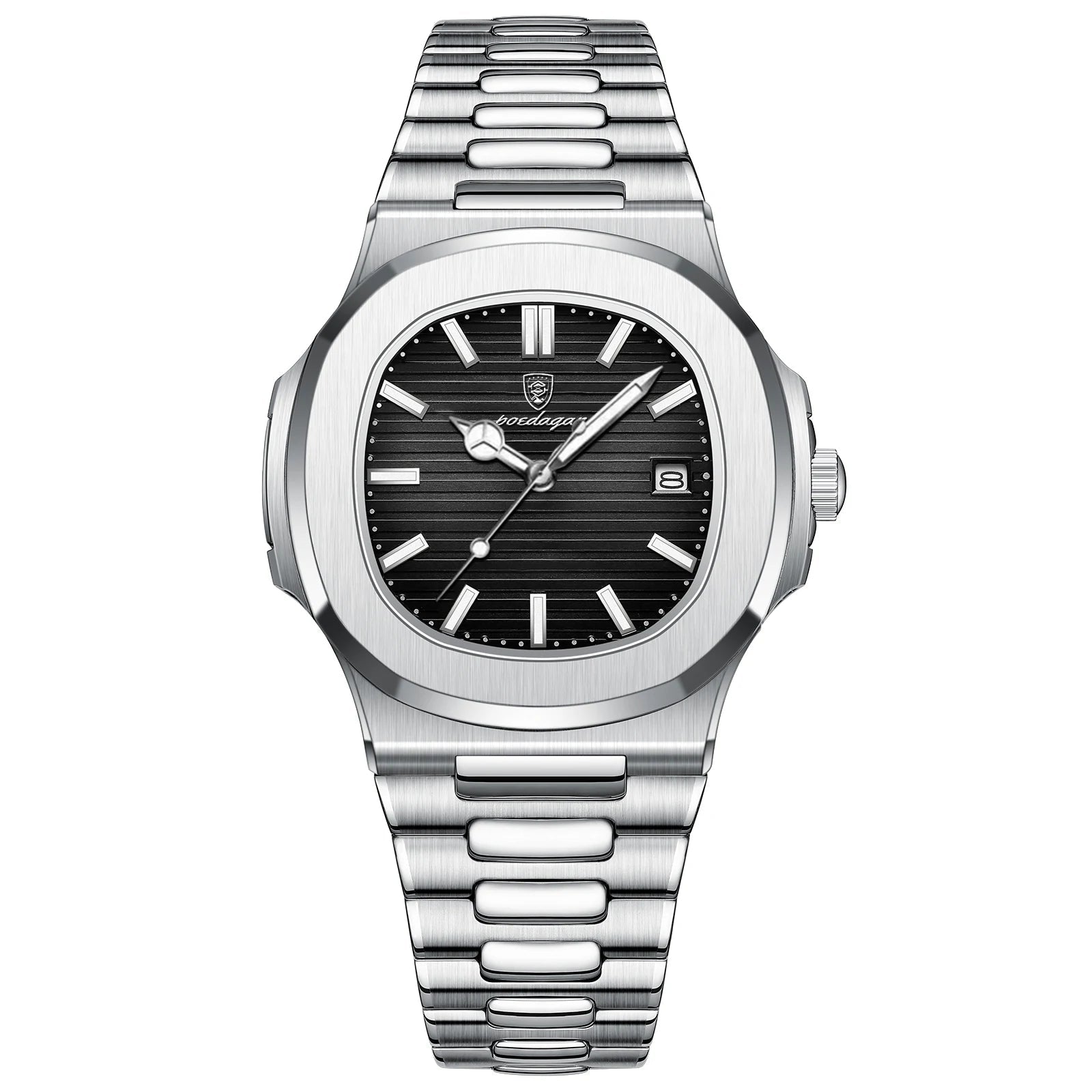 POEDAGAR Montre Homme Luxe Acier Inoxydable - Quartz Lumineux Étanche Sport - FoytiShop