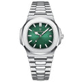 POEDAGAR Montre Homme Luxe Acier Inoxydable - Quartz Lumineux Étanche Sport - FoytiShop